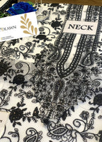 Embroidered Unstitched 3 Piece Net  Suit AJMNC-D13-23- Party Wear