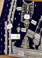 Embroidered Unstitched 3 Piece Chiffon Suit AG-S105319-22 -Party Wear