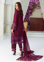 Daastan by Polawn Embroidered Unstitched 3 Piece Chiffon Suit PD-23-404- Party Wear