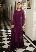 Embroidered Unstitched 3 Piece Silk Suit LL-Junha Long-25 - Party Wear