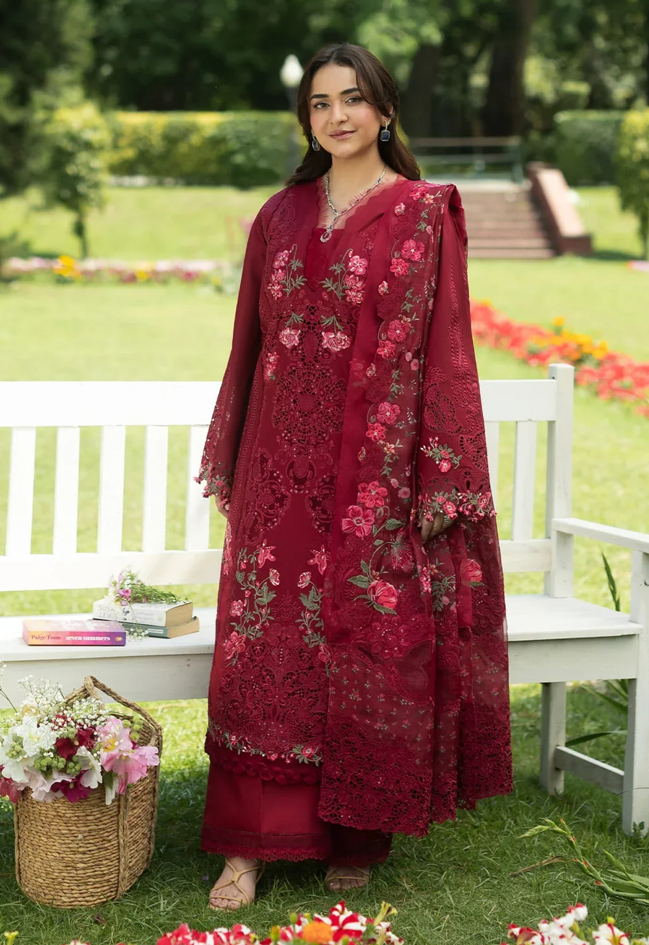 Embroidered Lawn 3 Piece Unstitched Suit ELL-ELQ-4A-26 - Summer Collection