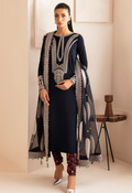 Embroidered Silk 3 Piece Unstitched Suit JL-HU-UR-7033 - Party Wear