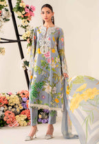 Embroidered Lawn 3 Piece Unstitched Suit MBL-MPT-2604-A-25 - Summer Collection