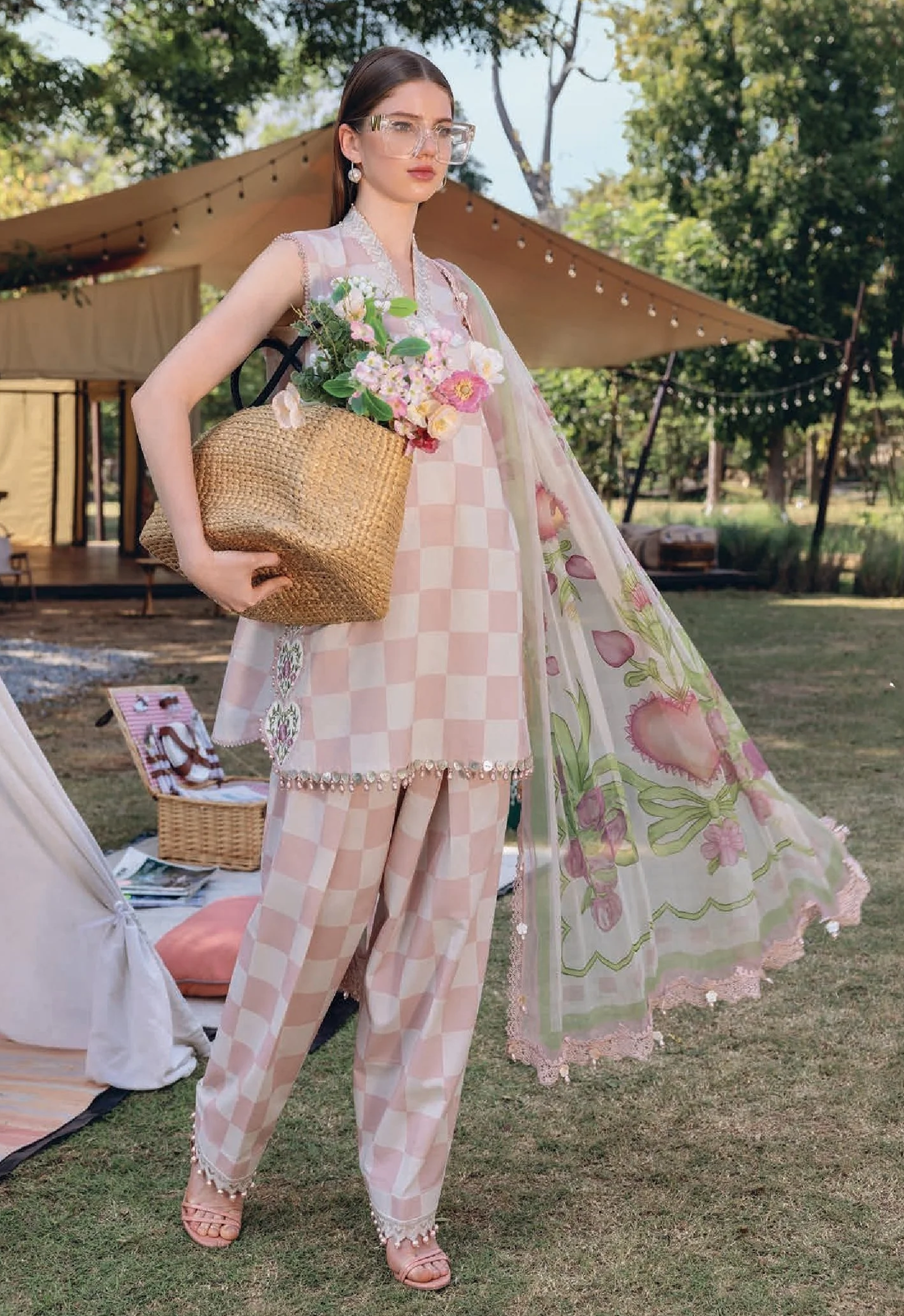 Embroidered Lawn 3 Piece Unstitched Suit MBL-MPT-2906-A-26 - Summer Collection