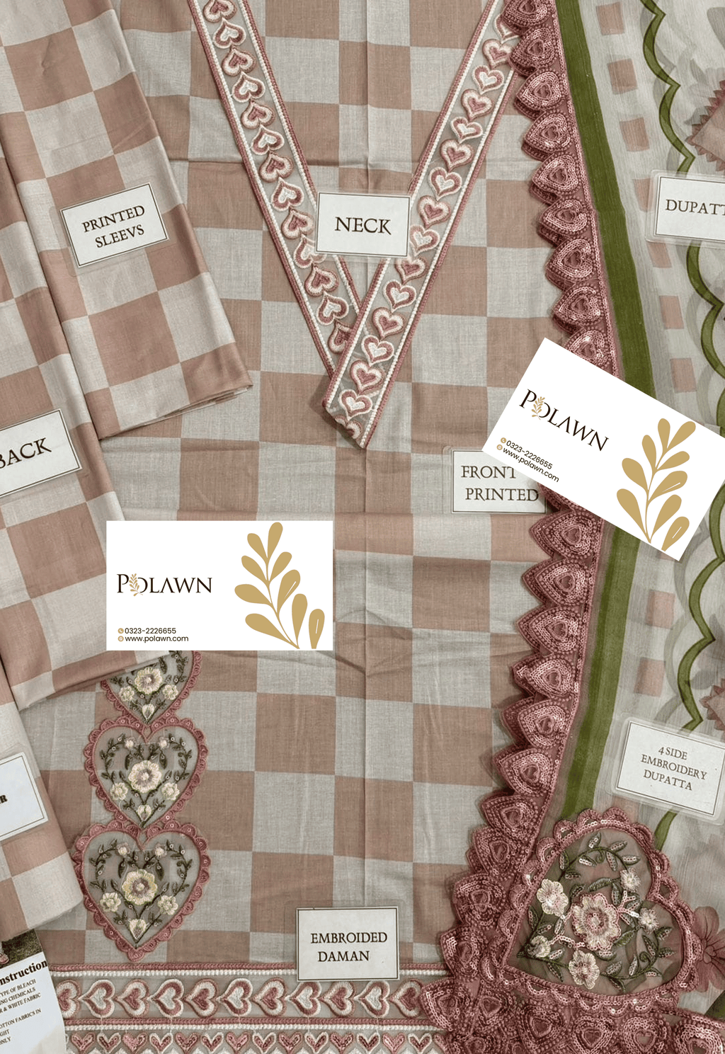 Embroidered Lawn 3 Piece Unstitched Suit MBL-MPT-2906-A-26 - Summer Collection