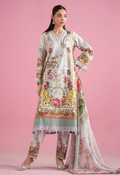 Embroidered Lawn 3 Piece Unstitched Suit MBL-MPT-2605-B-25 - Summer Collection