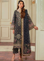 Embroidered Silk 3 Piece Unstitched Suit  BC-CH13-07-24 - Party Wear