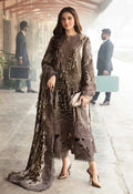 Embroidered Unstitched 3 Piece Velvet Suit MBL-DL-1201 - Party Wear