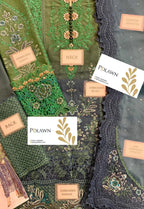Embroidered Chiffon 3 Piece Unstitched Suit MBC-MPC-25-106 - Party Wear