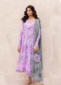 Embroidered Lawn 3 Piece Unstitched Suit PURPLE-IL-DL-09-Whisper-PURPLE - Summer Collection