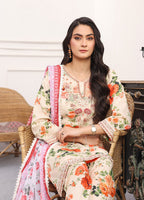 Embroidered Stitched 3 Piece Lawn Suit PD-24-102-Ready to Wear