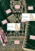Embroidered Chiffon 3 Piece Unstitched Suit SC-CT 25004-25 - Party Wear