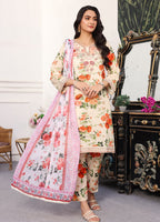 Embroidered Stitched 3 Piece Lawn Suit PD-24-102-Ready to Wear