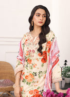 Embroidered Stitched 3 Piece Lawn Suit PD-24-102-Ready to Wear