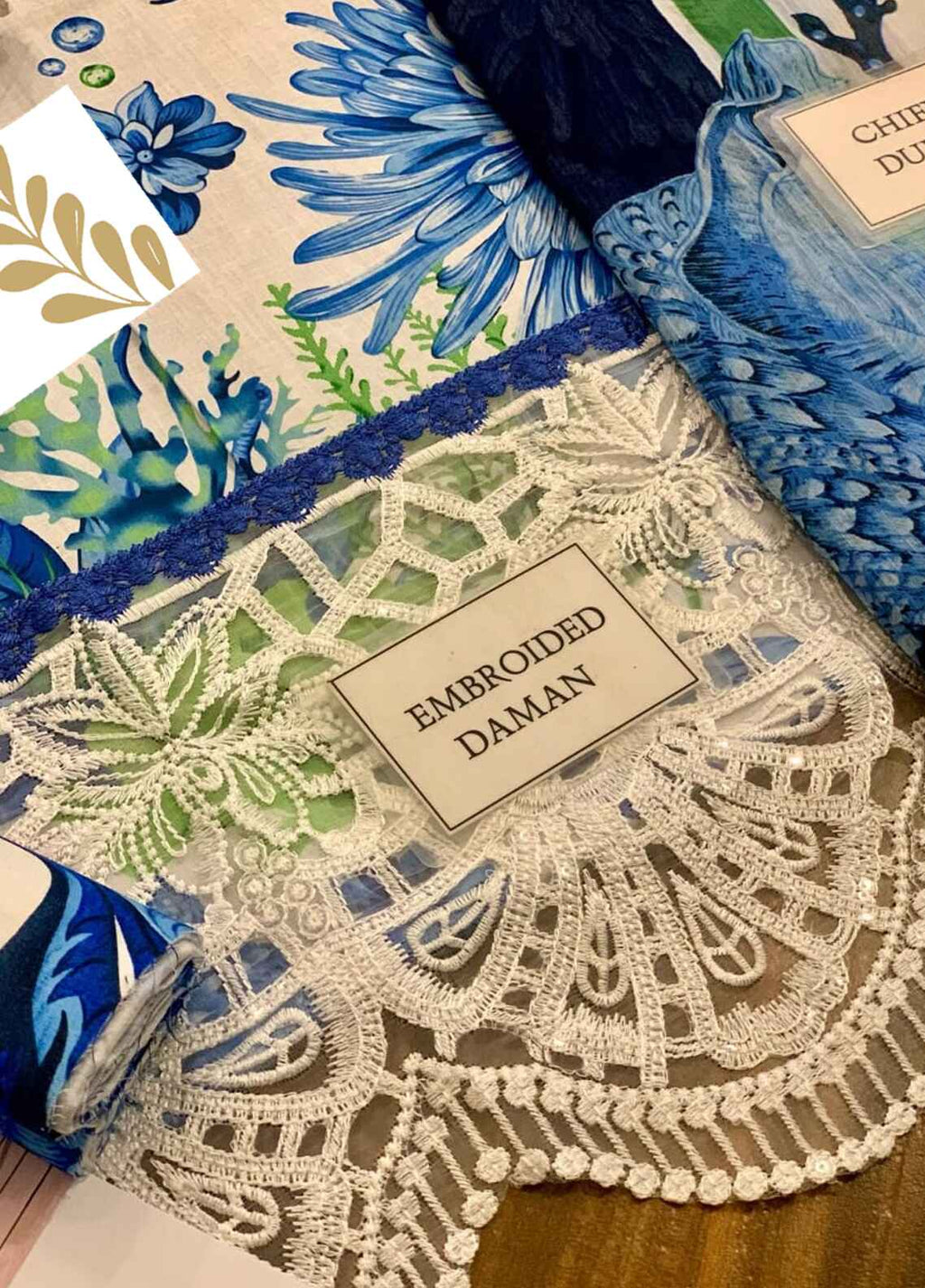 Embroidered Lawn 3 Piece Unstitched Suit MBL-MPT-2510-B-25 - Summer Collection
