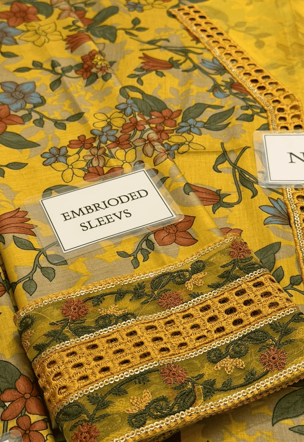 Embroidered Lawn 3 Piece Unstitched Suit BL-UF-4339-B - Summer Collection