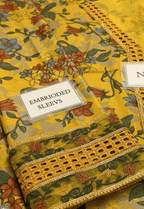 Embroidered Lawn 3 Piece Unstitched Suit BL-UF-4339-B - Summer Collection