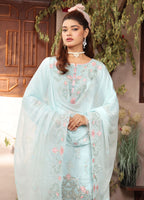 Arzoo By Polawn Embroidered Stitched 3 Piece Chiffon Suit PD-24-704-Ready to Wear