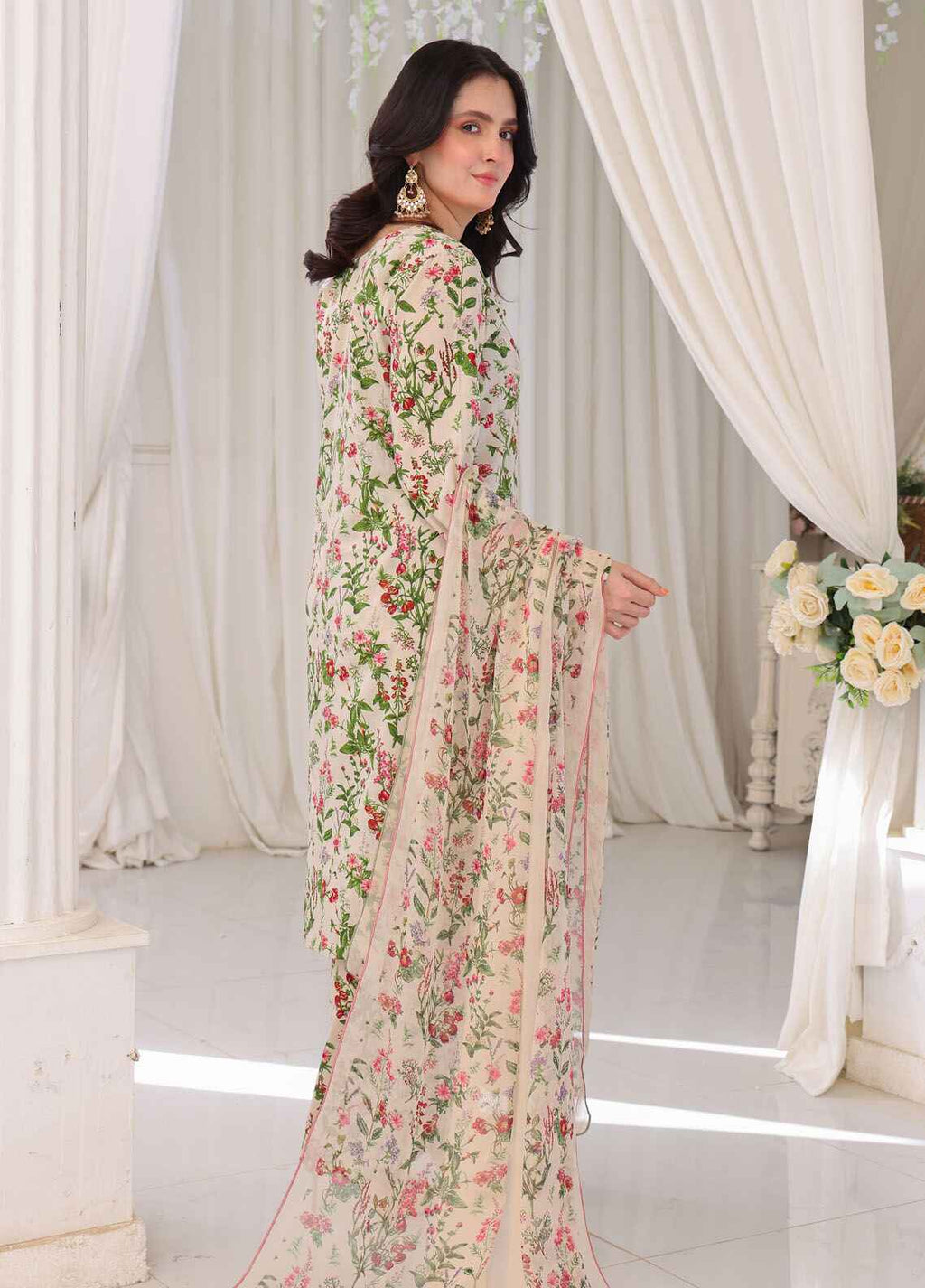 Gulzar By Polawn Printed Stitched 3 Piece Lawn Suit PD-25-303 - Ready to Wear