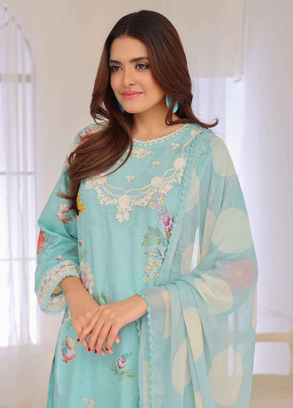 Gulzar By Polawn Printed Stitched 3 Piece Lawn Suit PD-25-304 - Ready to Wear