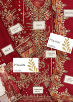Embroidered Chiffon 3 Piece Unstitched Suit MBC-MPC-24-107 - Party Wear