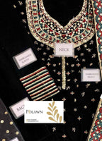 Embroidered Unstitched 3 Piece Velvet Suit JV-VF-2037 - Party Wear
