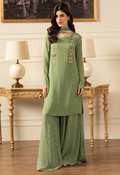 Embroidered Chiffon 3 Piece Unstitched Suit LL-Reyaar Top-26 - Summer Collection