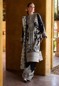 Embroidered Lawn 3 Piece Unstitched Suit HRL-HU-SHAMS-25 - Summer Collection