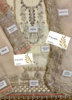 Embroidered Organza 3 Piece Unstitched Suit MBC-BD-2805-24-Party Wear