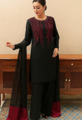 Embroidered Silk 3 Piece Unstitched Suit KB-D2321-25 - Party Wear