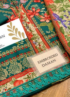 Embroidered Lawn 3 Piece Unstitched Suit MBL-MPT-2610-A-25 - Summer Collection