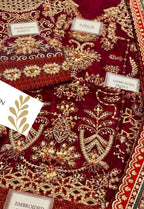 Embroidered Chiffon 3 Piece Unstitched Suit IL-ILC-04 - Party Wear