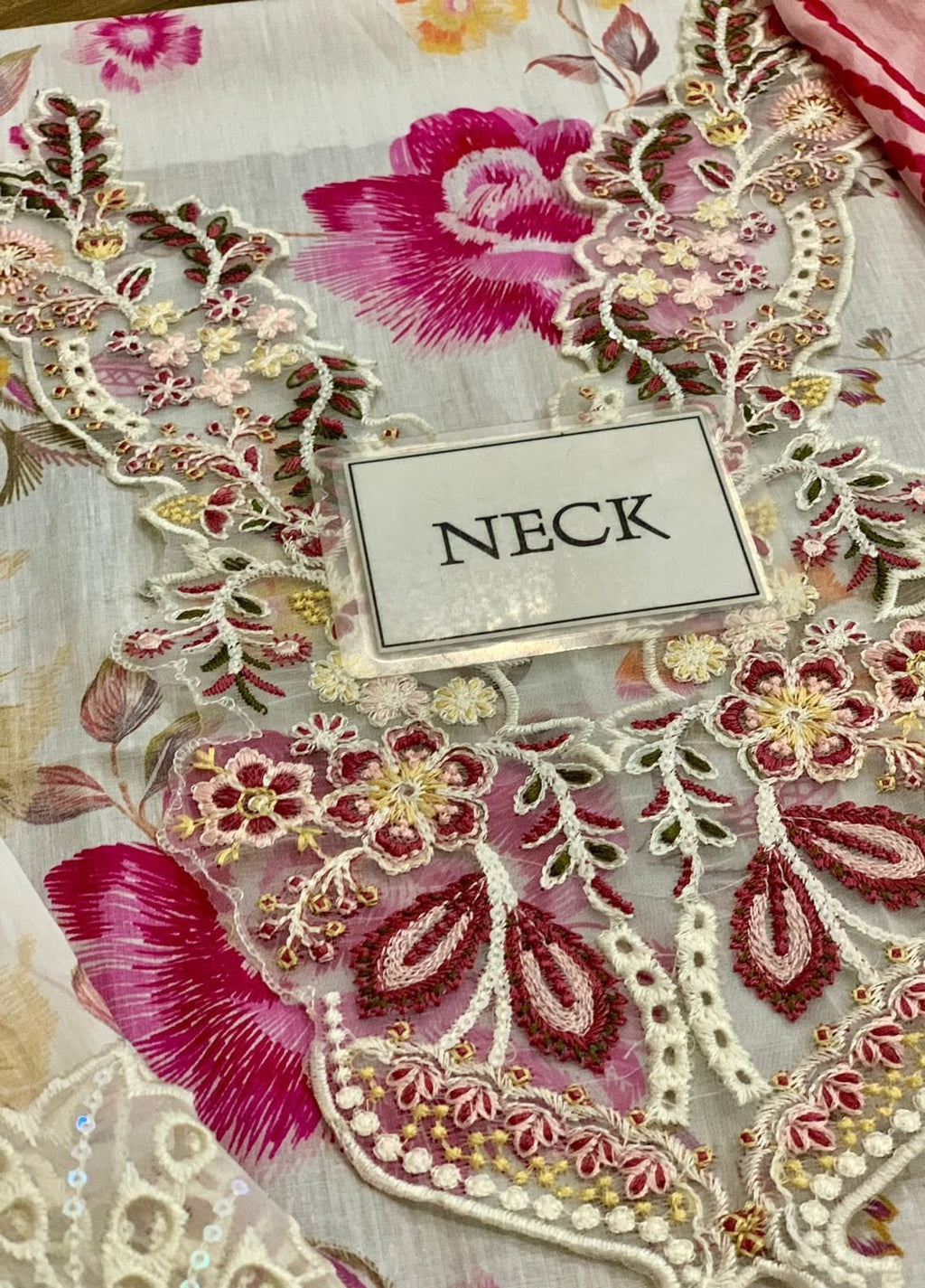 Embroidered Lawn 3 Piece Unstitched Suit RL-N-608 - Summer Collection