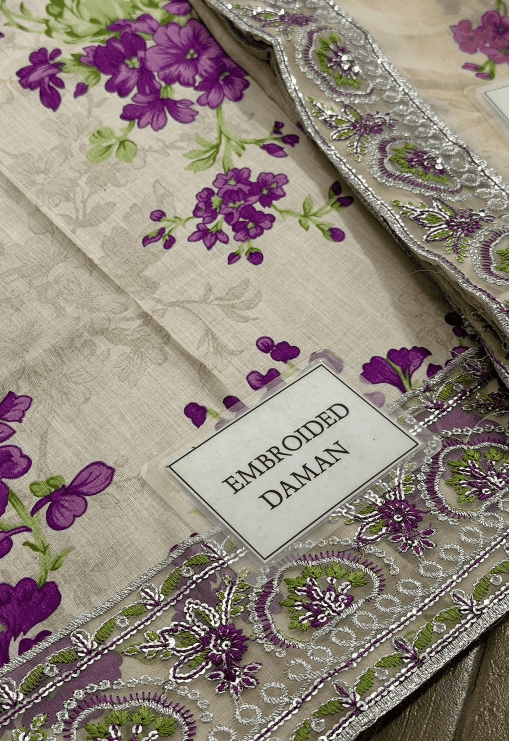 Embroidered Lawn 3 Piece Unstitched Suit ACL-EID-01-A - Summer Collection