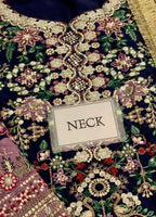 Embroidered Silk 3 Piece Unstitched Suit  BC-CH13-07-24 - Party Wear
