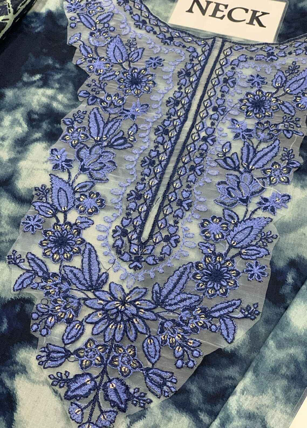 Embroidered Lawn 3 Piece Unstitched Suit SL-U3PE-DY25V2-10 - Summer Collection
