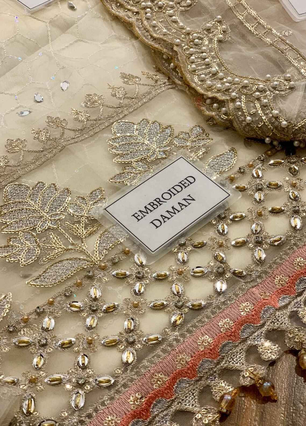 Embroidered Organza 3 Piece Unstitched Suit MBC-BD-2805-24-Party Wear