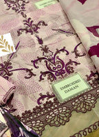 Embroidered Lawn 3 Piece Unstitched Suit BIL-73-A - Summer Collection