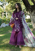 Embroidered Lawn 3 Piece Unstitched Suit EL-ESA-5B-26 - Summer Collection