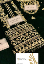 Embroidered Unstitched 3 Piece Velvet Suit ACV-VT-09 - Party Wear