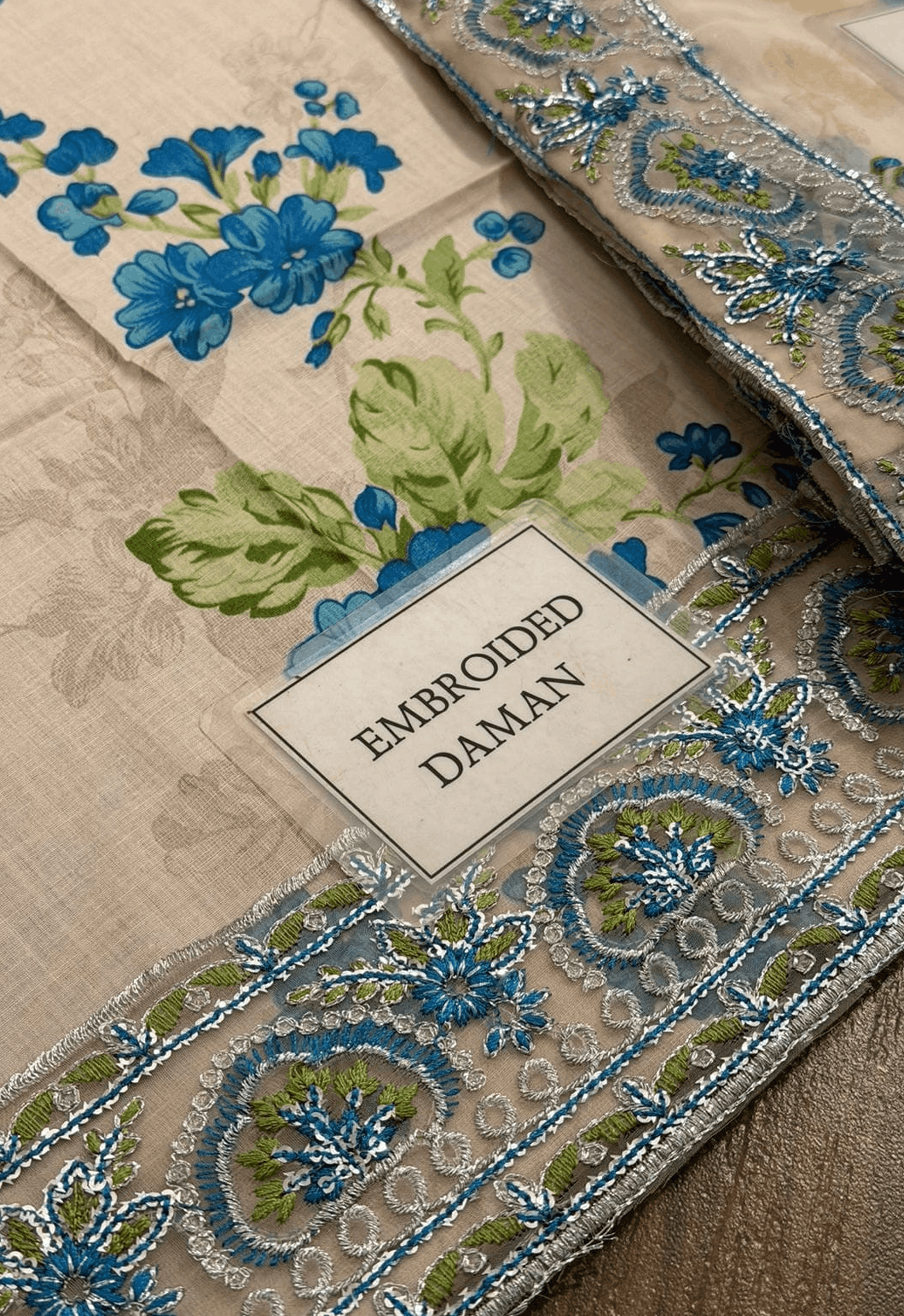 Embroidered Lawn 3 Piece Unstitched Suit ACL-EID-01-B - Summer Collection