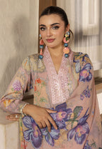 Husn By Polawn Embroidered Stitched 3 Piece Lawn Suit PD-25-403-A-Ready to Wear