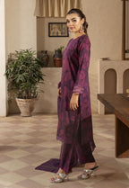 Husn By Polawn Embroidered Stitched 3 Piece Lawn Suit PD-25-422-A-Ready to Wear