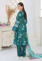 Husn By Polawn Embroidered Stitched 3 Piece Lawn Suit PD-25-432-B-Ready to Wear