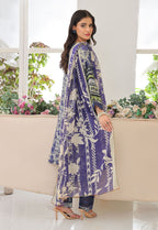 Husn By Polawn Embroidered Stitched 3 Piece Lawn Suit PD-25-433-A-Ready to Wear