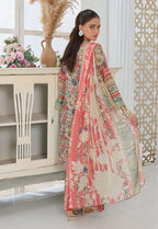 Husn By Polawn Embroidered Stitched 3 Piece Lawn Suit PD-25-433-B-Ready to Wear