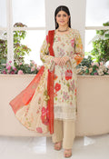 Naina By Polawn Embroidered Stitched 3 Piece Lawn Suit PD-25-435-A-Ready to Wear
