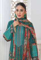 Naina By Polawn Embroidered Stitched 3 Piece Lawn Suit PD-25-437-A-Ready to Wear