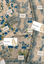 Embroidered Lawn 3 Piece Unstitched Suit ACL-EID-01-B - Summer Collection
