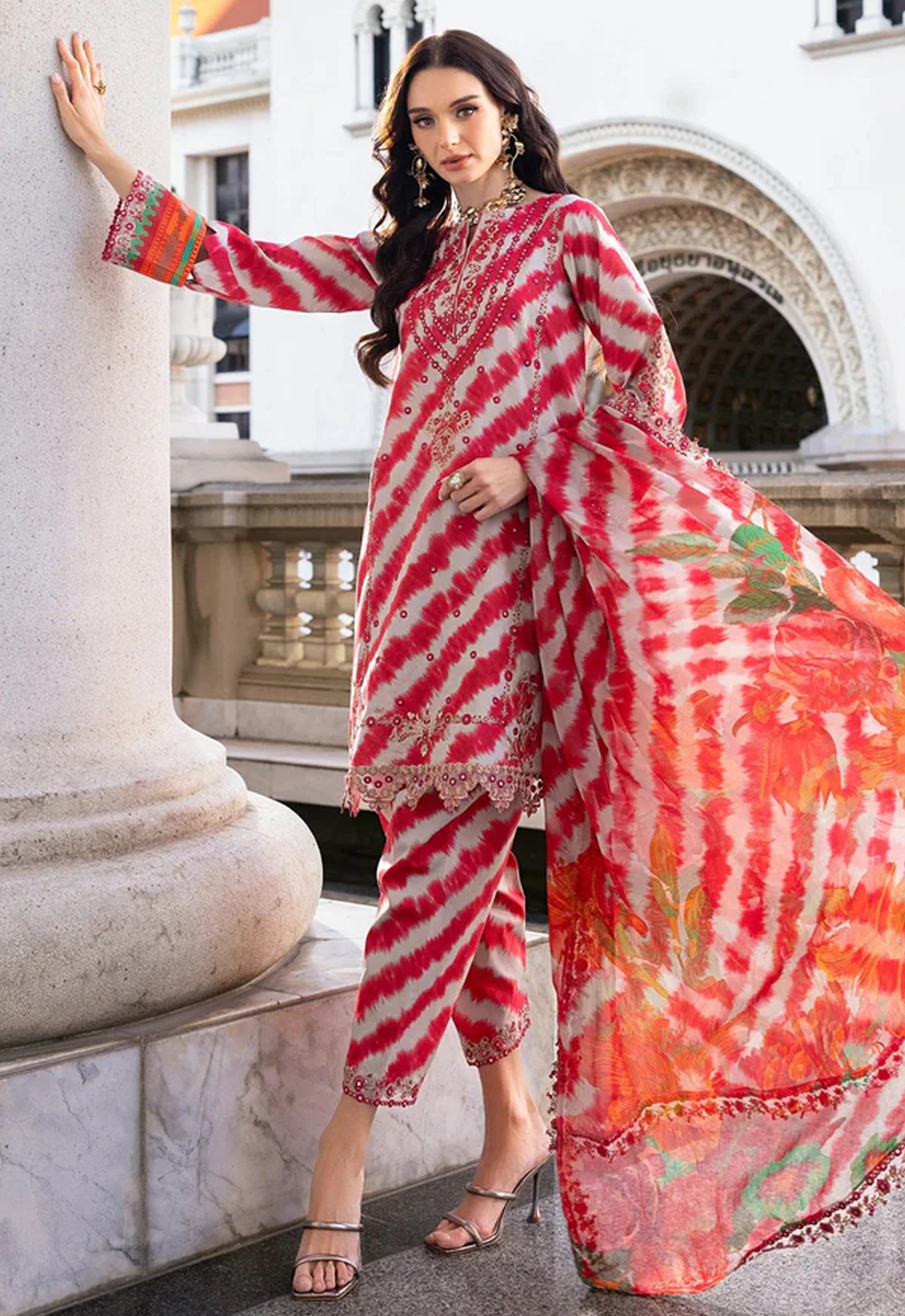 Embroidered Lawn 3 Piece Unstitched Suit CL-WM-AG5-03-26 - Summer Collection